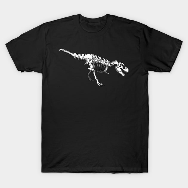 Skeleton T-Rex Graphic Design T-Shirt by SoulasaurusRex